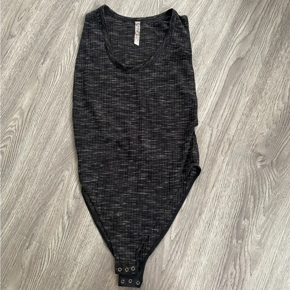 Free People Tops - Free People Intimately Free People Secret Sides Bodysuit Grey Size Small